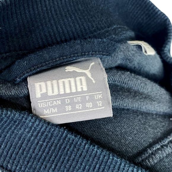 PUMA Dark Bluish Gray Velour Track Jacket - Size Medium - Picture 5 of 5